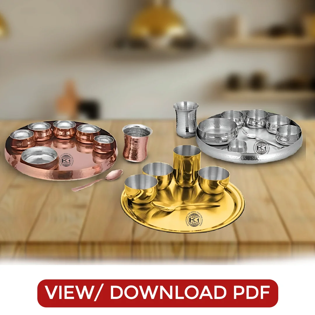 Latest Catalogue Of Thali Set