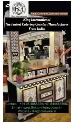 Elegant Coffee Counter Setup Counter 