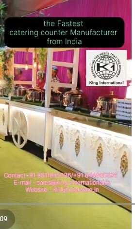 Luxury Mobile Chariot Buffet Counters 