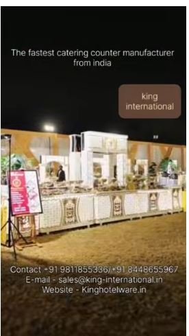 Modular Luxury Food Pavilions & High-End Destination Wedding Decor Counter