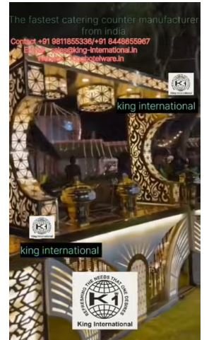 Royal Theme Outdoor Banquet Buffet & Live Station Layout